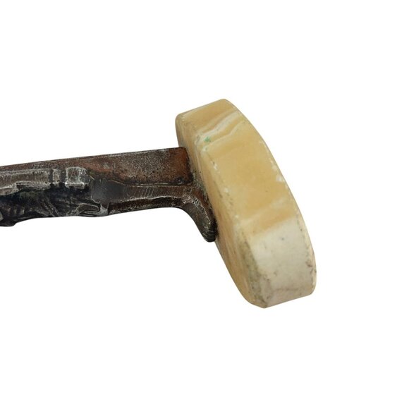 Ancient Egyptian Style Figurine With Stone Base Vintage - Picture 10 of 10